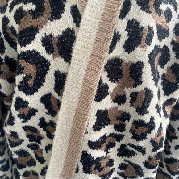 Anthropologie Line and Dot Luella Leopard Cardigan - Picture 8 of 9